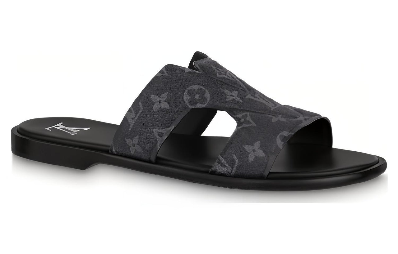 LOUIS VUITTON Oasis Slip Resistant Slide Slippers Men's Black