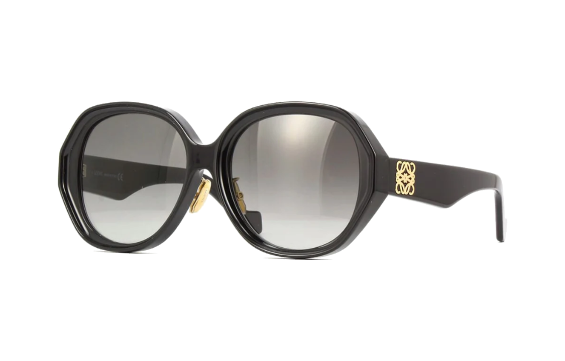 LOEWE Irregular Shape Sunglasses Women's Black