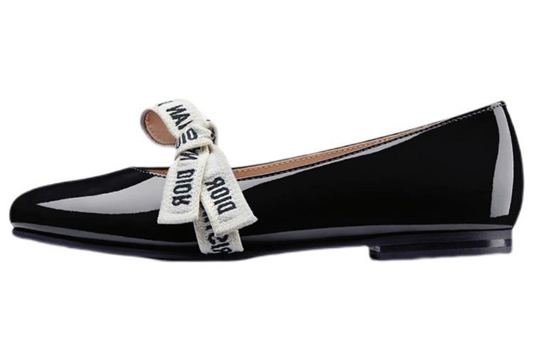 DIOR Miss B Low Top Kids' Leather Shoes Black Kids'