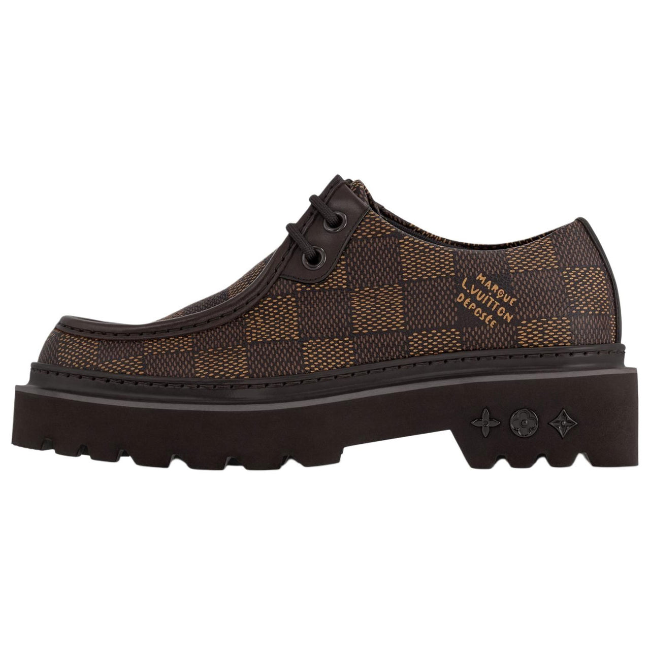 LOUIS VUITTON Ranger Derby Ebene Casual Shoes Men's Brown