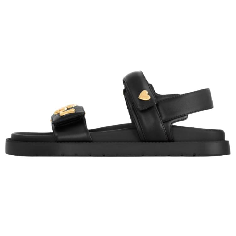 LOUIS VUITTON LV Sunset Strap Sandals Women's Black