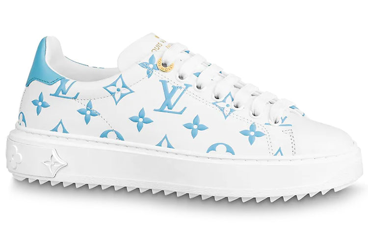 LOUIS VUITTON Lv Time Out Casual Shoes Blue Women's