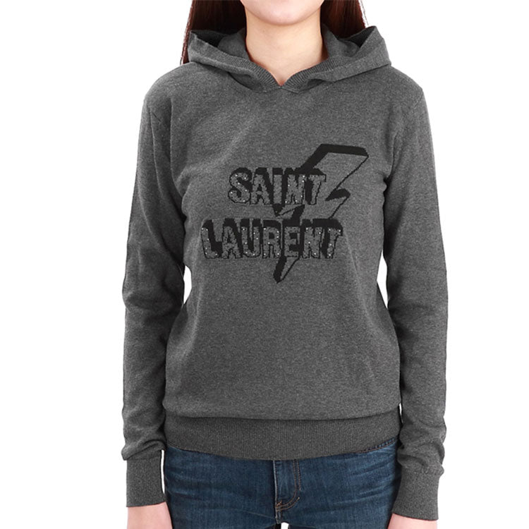 SAINT LAURENT Sweatshirts Women's Gray