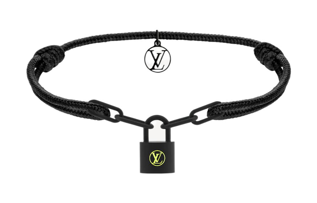 LOUIS VUITTON Titanium Bracelets Men's Black