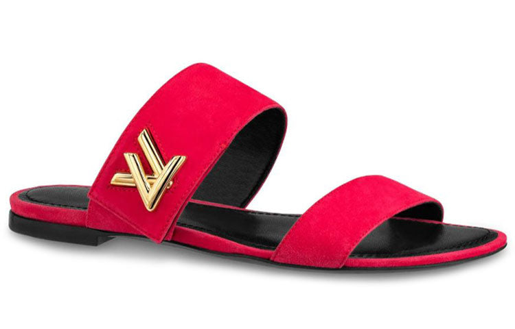 LOUIS VUITTON Slide Slippers Women's Pink