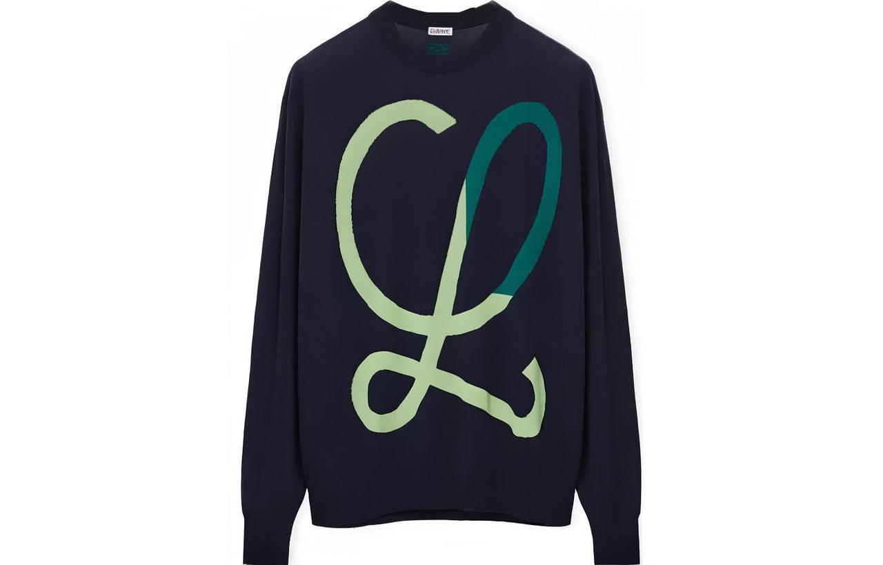 LOEWE L Intarsia Wool Sweater