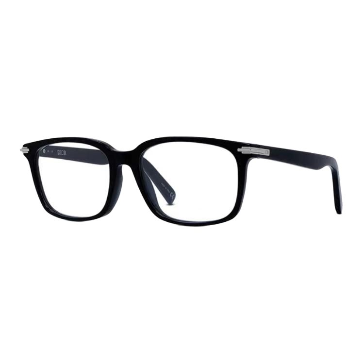 DIOR Acetate Irregular Shape Eyeglass Frames Men's Black