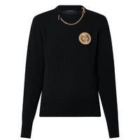 LOUIS VUITTON 1ABYRG Chain Detail Patch Sweater