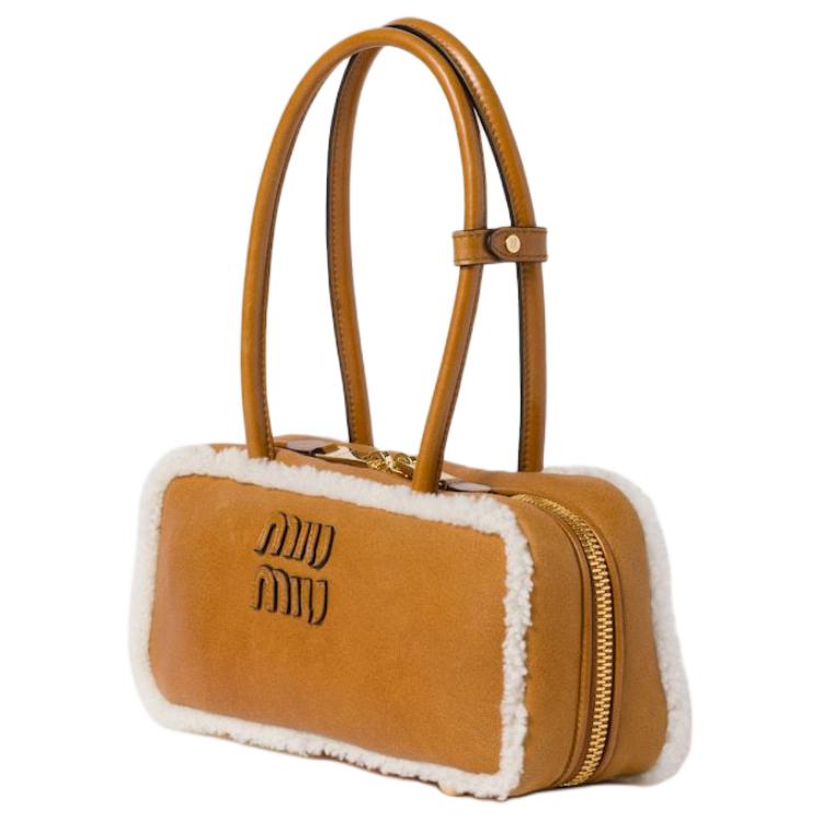 MIU MIU Arcadie Tote Bag Women's Yellow