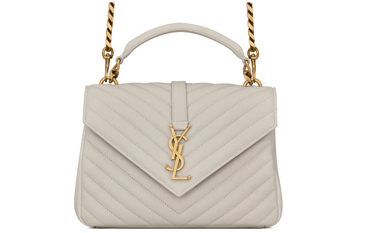 SAINT LAURENT College Quilted Medium Shoulder Bag