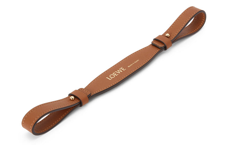 LOEWE Cow Leather Shoulder Strap Bag Strap Women's Tan