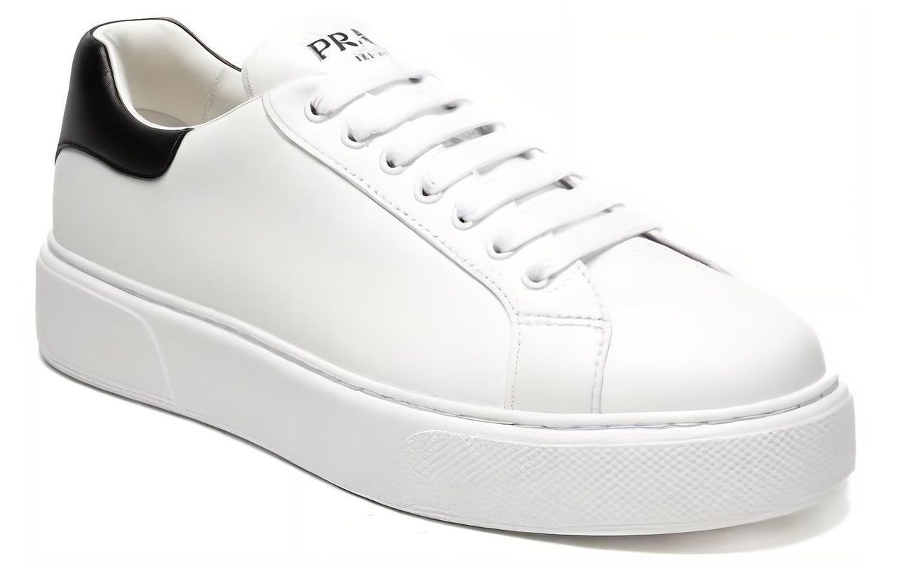PRADA Leather Platform 'White Black'