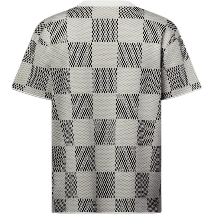 LOUIS VUITTON Damier Jacquard Short-Sleeved Crewneck