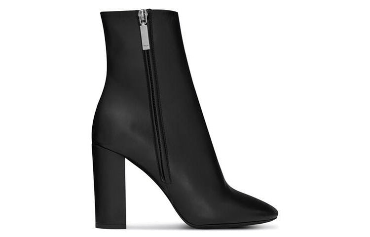 SAINT LAURENT Lou 95mm Leather Boots Women's