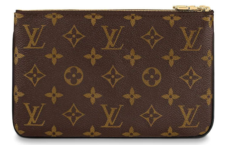 LOUIS VUITTON Pochette Double Zip Monogram Giant Reverse Brown