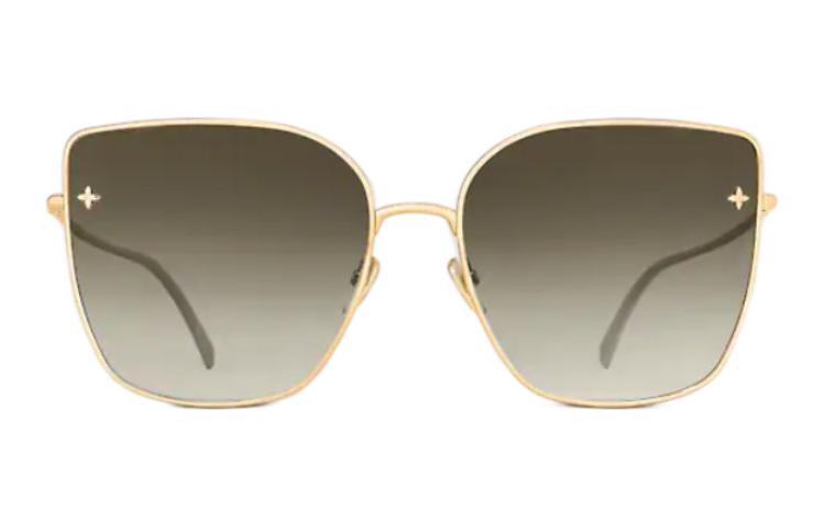 LOUIS VUITTON CHARM CAT EYE Sunglasses Women's Gold