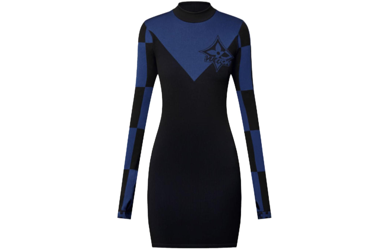 LOUIS VUITTON Graphic Compression Knit Dress