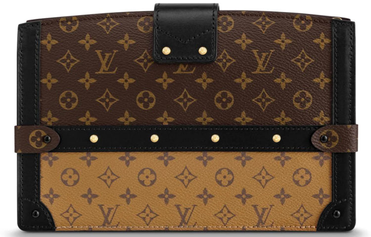 LOUIS VUITTON Clutch Trunk Monogram Reverse Brown/Black