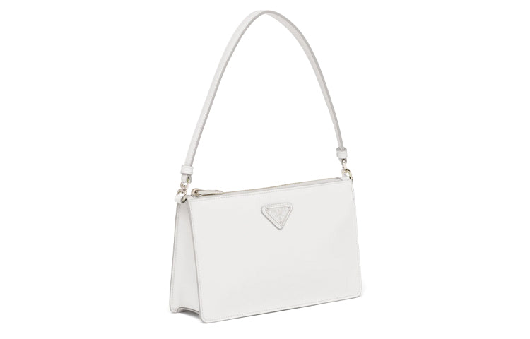 PRADA Leather Handbag Handbag Mini Women's White