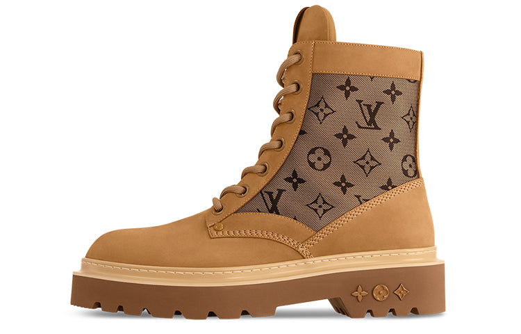 LOUIS VUITTON Ranger Ankle Boots Men's Brown