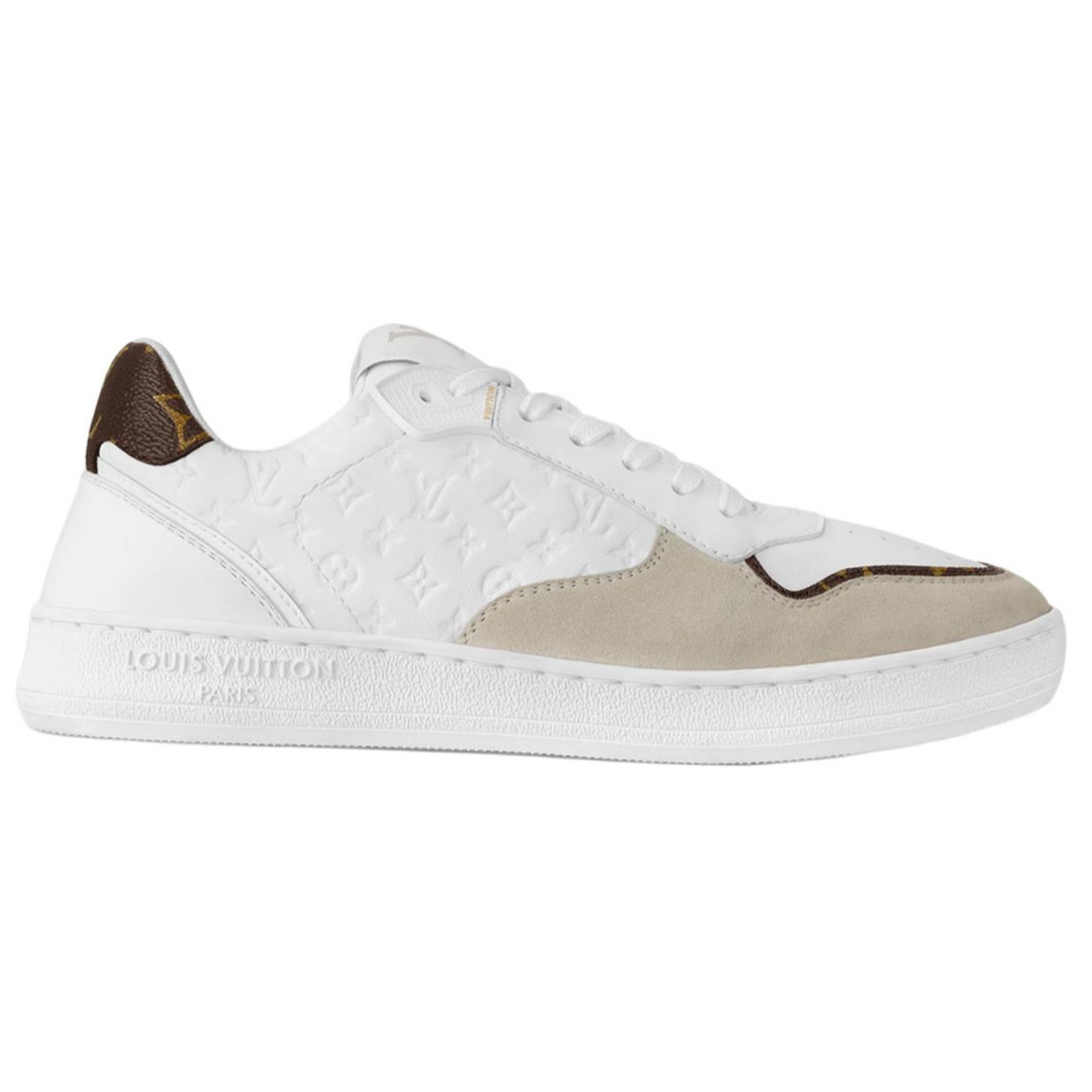 LOUIS VUITTON Low-Top Skateboard Shoes Women's White