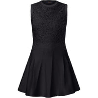 LOUIS VUITTON Floral Lace Accent Dress