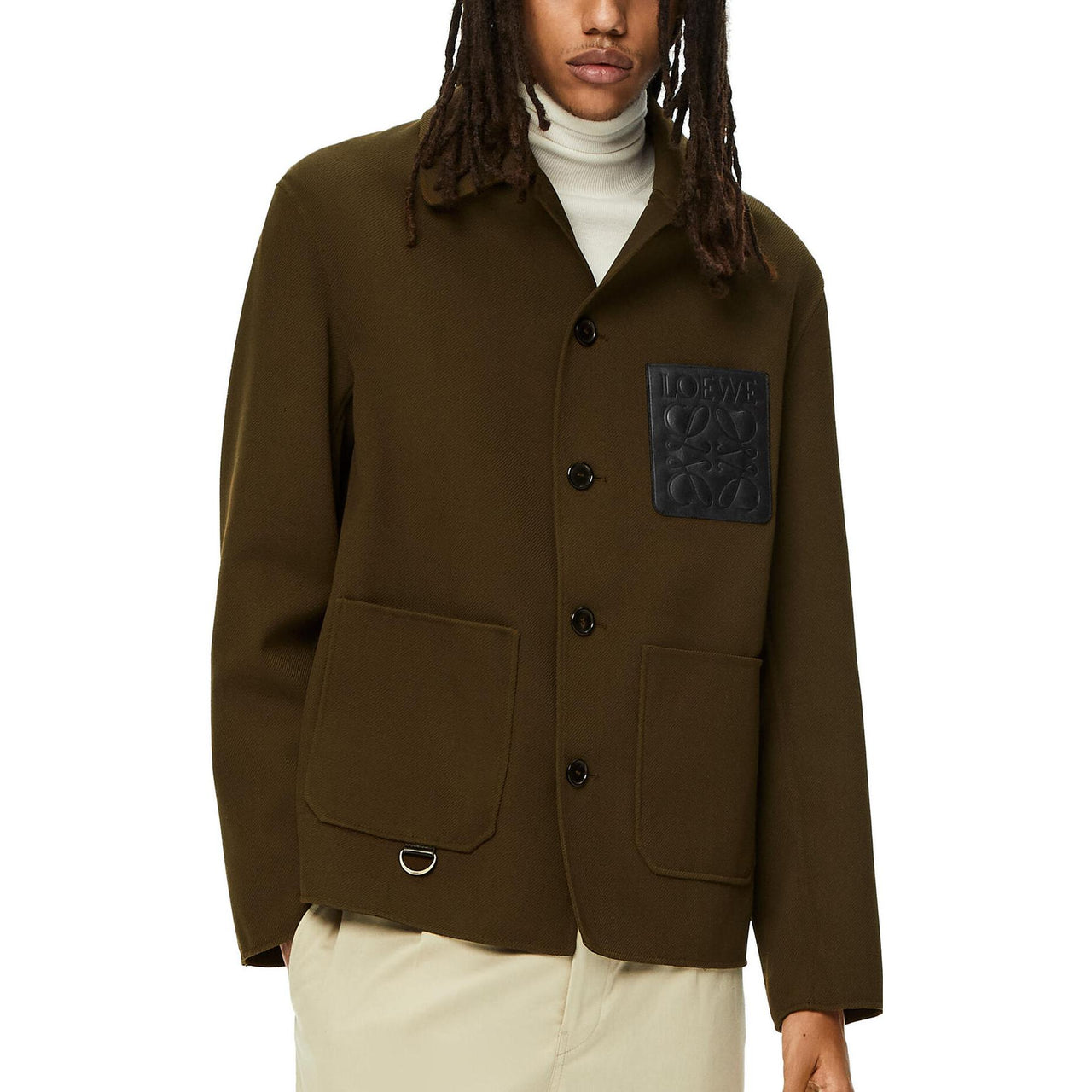 LOEWE Jacket Men's Dark Olive Green
