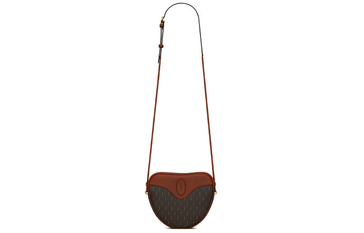 SAINT LAURENT CASSANDRE Canvas With Leather Heart Bag, Shoulder Bag, Crossbody Bag Women's