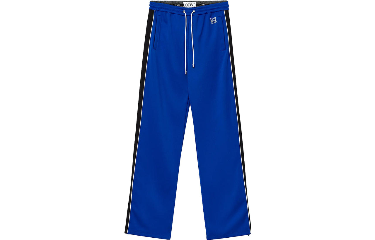 LOEWE FW23 Knitted Sports Pants Men's Klein Blue