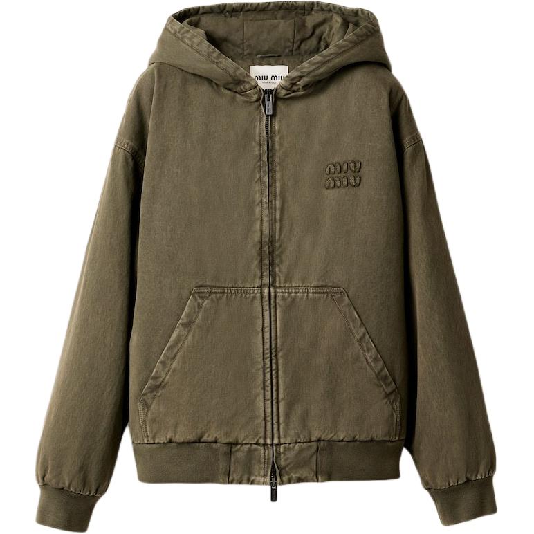 MIU MIU Jackets & Coats Women's Olive Green