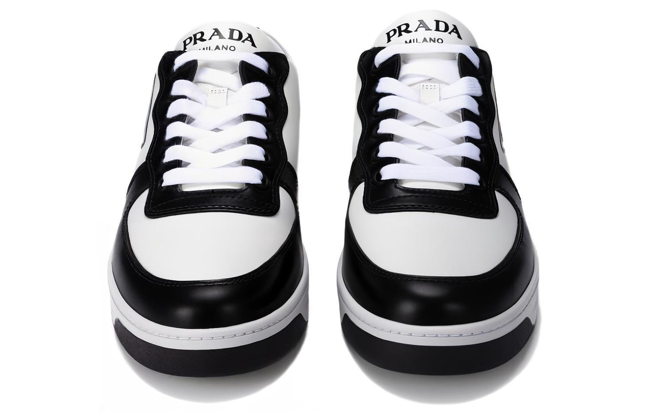 PRADA Low-Top Skateboard Shoes Women's Black White