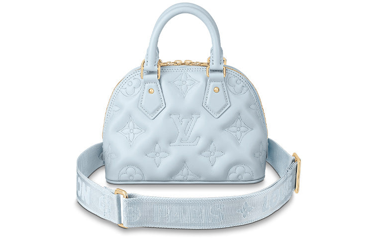 LOUIS VUITTON Alma Bb Quilted Blue Glacier