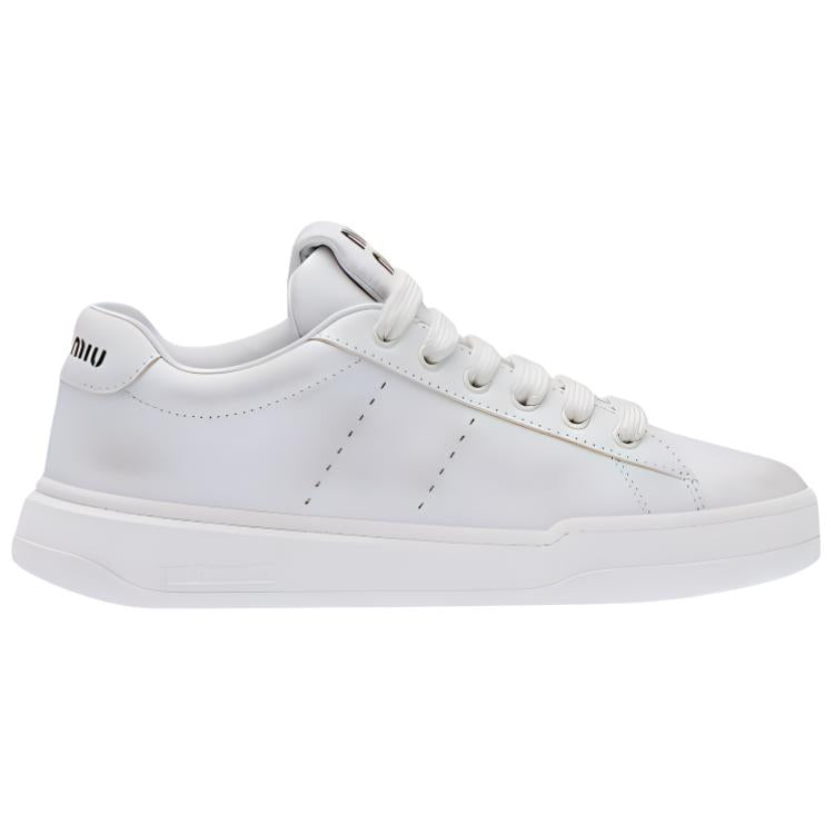 MIU MIU Low Top Stylish Skateboarding Shoes Women's White