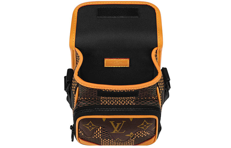 LOUIS VUITTON X Nigo Amazone Messenger Damier Ebene Giant Nano Brown