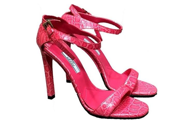 PRADA One Strap Sandals Women's Rose Red
