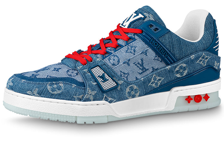 LOUIS VUITTON Trainers 'China Exclusive Denim Blue Red'