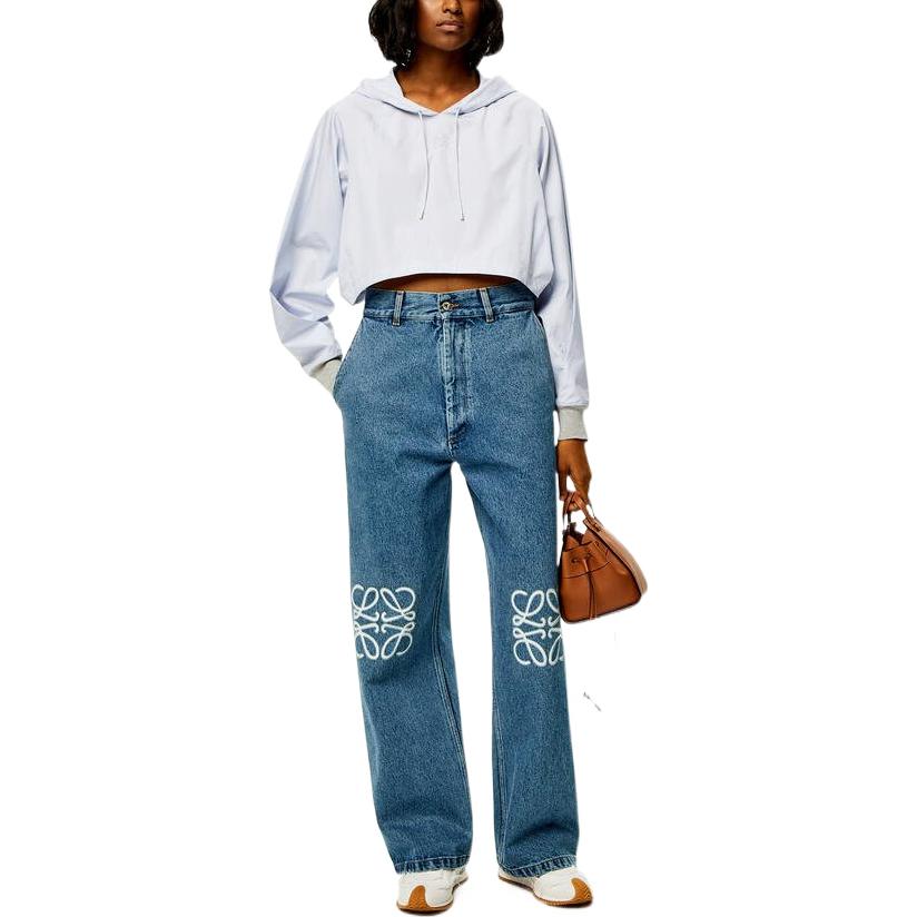 LOEWE Anagram Baggy Jeans 'Jeans Blue'