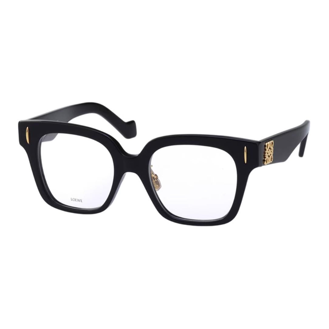 LOEWE Plate Frame Irregular Shape Eyeglass Frames Women's Black