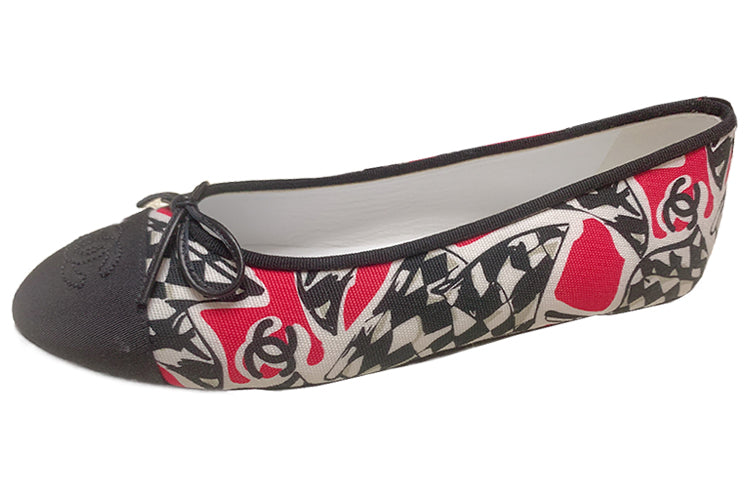 CHANEL Women's Casual Shoes Women's Black White Red
