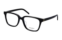 SAINT LAURENT Plate Frame Square Optical Glasses Women's Black