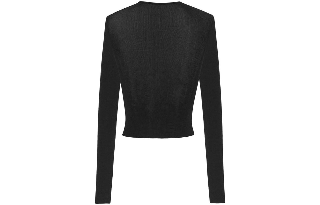 SAINT LAURENT Round neck Fine knit Top