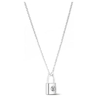 LOUIS VUITTON SiLOUIS VUITTONer Lockit Pendant Sterling SiLOUIS VUITTONer Black Laquered