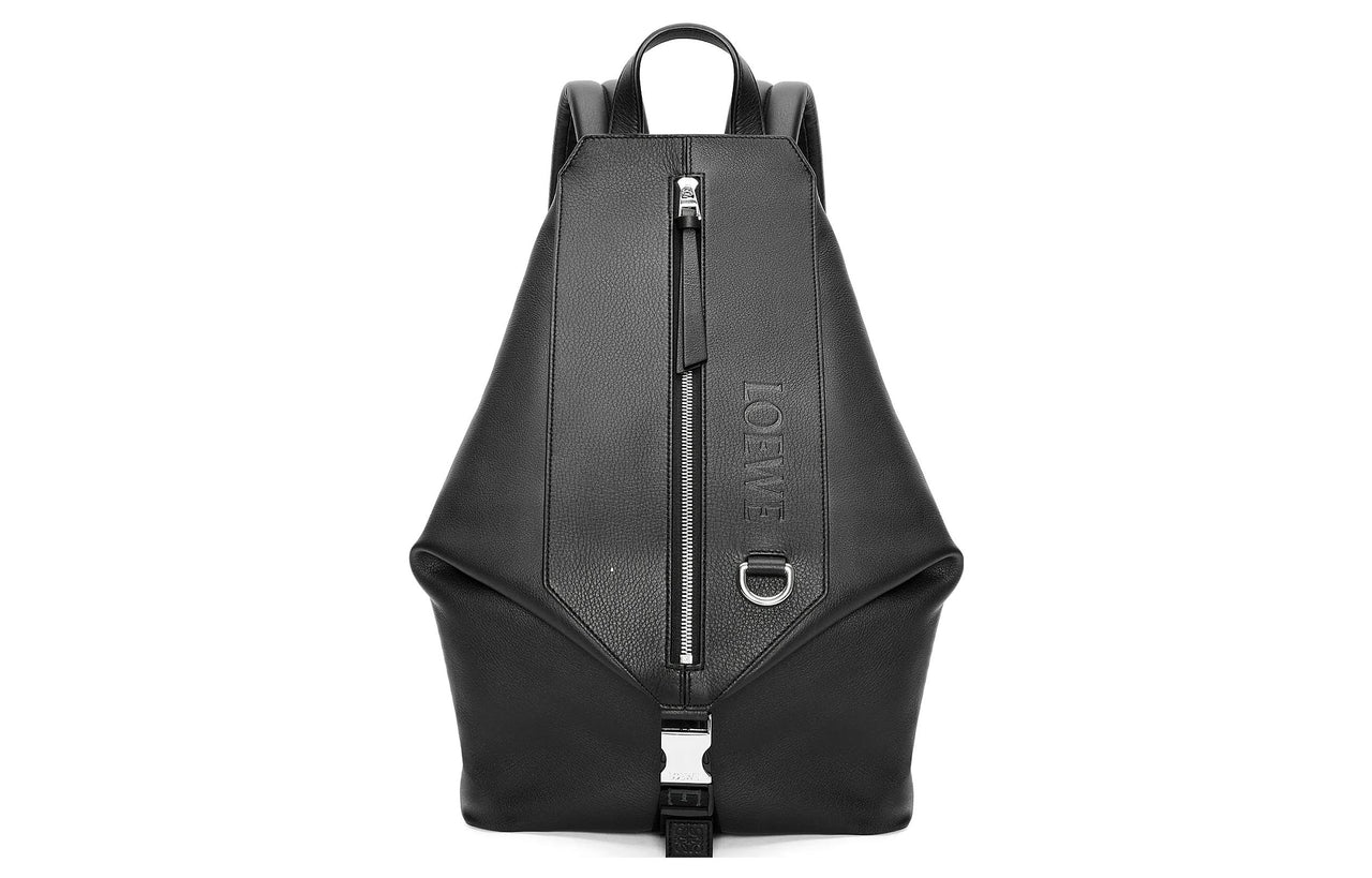 LOEWE Cow Leather Backpack Trumpets Men's Black