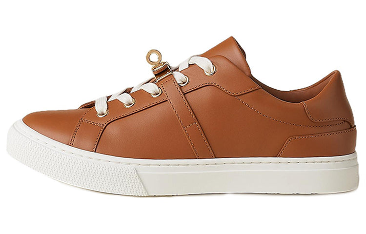 HERMES Low-Top Stylish Skateboarding Shoes Women's Brown