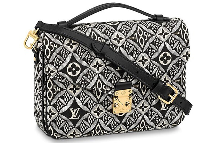 LOUIS VUITTON Pochette Metis Mm Since 1854 Jacquard Gray/Black