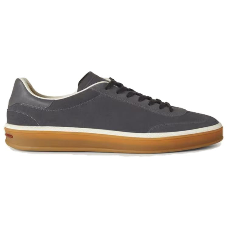 Loro Piana Low Top Skateboard Shoes Men's Warm Gray
