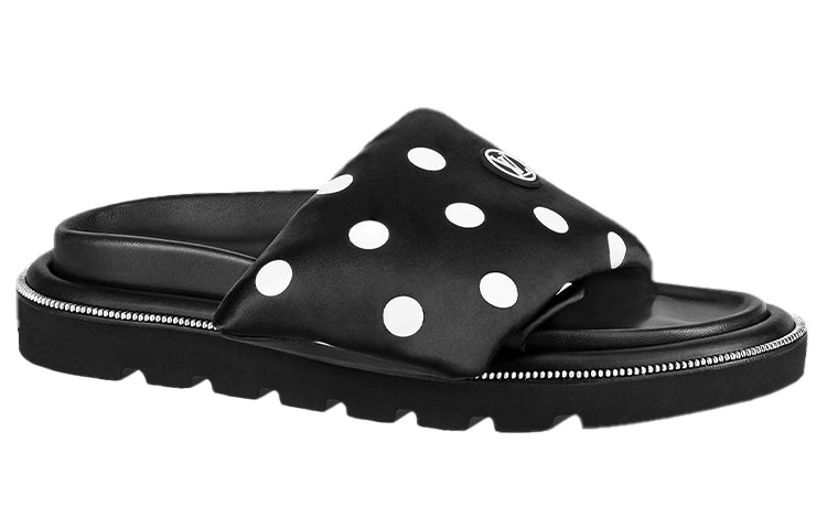 LOUIS VUITTON Pillow Stylish Sandal Women's Black White