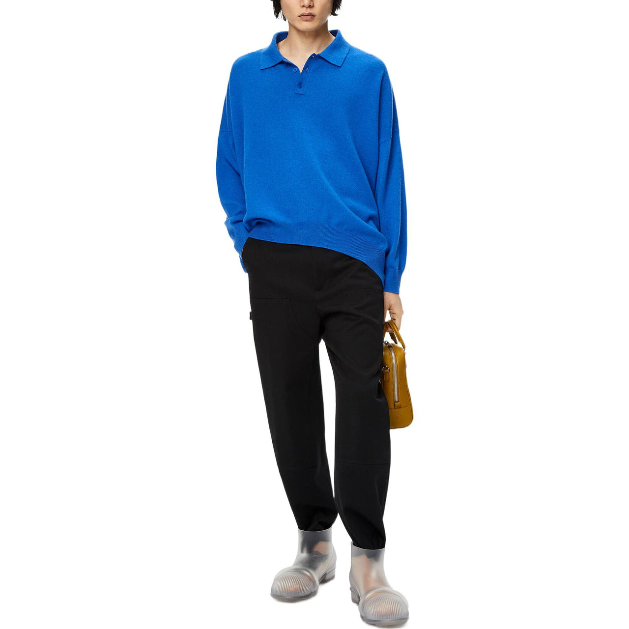 LOEWE FW22 Polo Shirt Men's Electric Blue