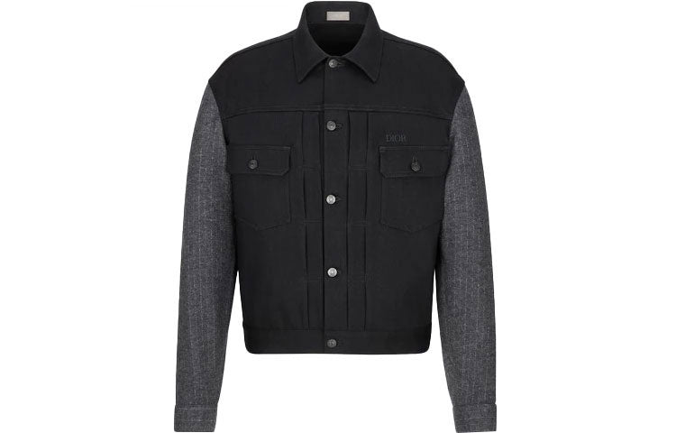 DIOR x Mkii Dior Quarterly New Products Denim Jacket Men's Black