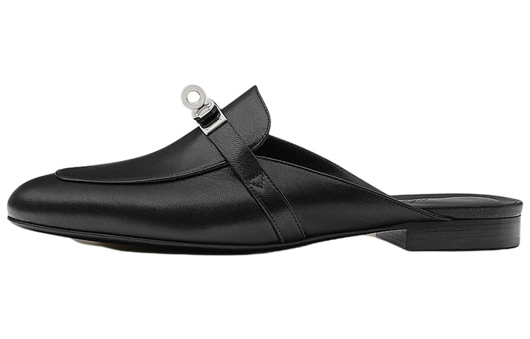 HERMES Kelly Oz Women's Casual Shoes Women's Black